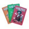 PACK 3 CUADERNOS A5 ONE PIECE NETFLIX - MONKEY D, LUFFY, ROR