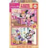 Puzzle Minnie and The Happy Helpers Disney madera 2x25pzs