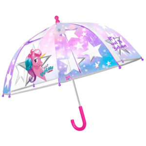Paraguas manual transparente Unicorn 42cm PACK 6 uds