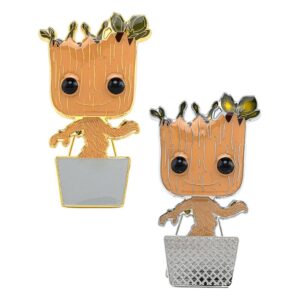 POP Pin Marvel Guardianes de la Galaxia Groot 10cm 11 + 1 Chase PACK 12 uds