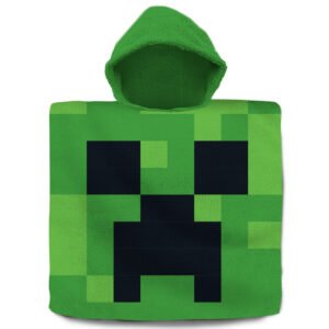 Poncho toalla Minecraft algodon
