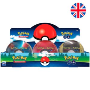 Lata metalica juego cartas coleccionables Pokeball Pokemon ingles surtido PACK 6 uds