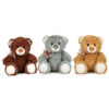 Peluche Oso Peludo 20cm surtido PACK 12 uds