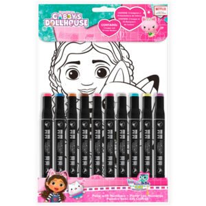 Set colorear numeros La Casa de Muñecas de Gabby PACK 6 uds