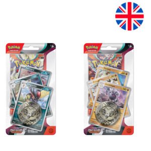 Blister juego cartas coleccionales Llamas Obsidianas Escarlata y Purpura Pokemon ingles surtido PACK 16 uds