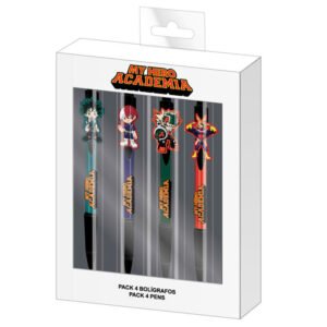 Blister 4 boligrafos My Hero Academia PACK 6 uds