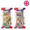 Blister juego cartas coleccionables Escarlata y Purpura 2 Pokemon surtido ingles PACK 16 uds
