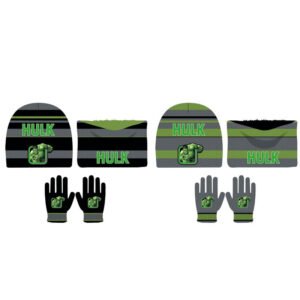Set gorro y guantes Hulk Los Vengadores Avengers Marvel infantil infantil surtido PACK 6 uds