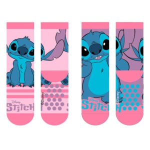 Set 2 calcetiness antideslizantes Stitch Disney infantil surtido PACK 12 uds