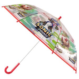 Paraguas manual transparente Sonic the Hedgehog 48cm PACK 12 uds