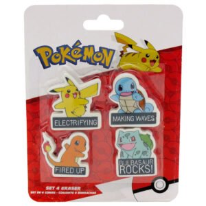 Blister 4 gomas borrar Pokemon PACK 12 uds