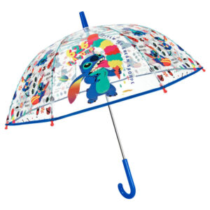Paraguas manual transparente Stitch Disney 45cm PACK 6 uds