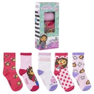 Blister 5 calcetines La Casa de Muñecas de Gabby PACK 12 uds