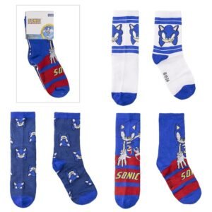 Set 3 calcetines Sonic the Hedgehog PACK 12 uds