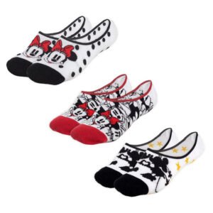 Set 3 calcetines Minnie Disney adulto PACK 6 uds