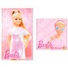 Set 2 toallas baño Barbie algodon PACK 12 uds