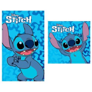 Set 2 toallas baño Stitch Disney algodon PACK 12 uds