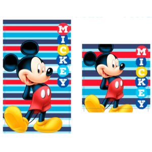 Set 2 toallas baño Mickey Disney algodon PACK 12 uds