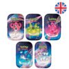 Mini lata juego cartas coleccionables Pokemon ingles PACK 10 uds