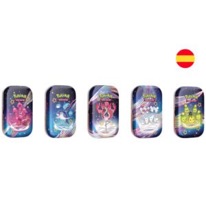 Mini lata juego cartas coleccionables Pokemon surtido español PACK 10 uds