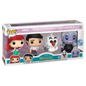 Blister 4 figuras POP Disney La Sirenita Exclusive PACK 2 uds