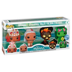 Blister 4 figuras POP Disney Vaiana Moana Exclusive PACK 2 uds