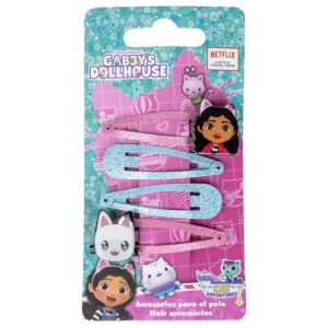 Blister 4 horquillas La Casa de Muñecas de Gabby PACK 6 uds