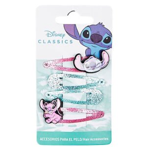Blister 4 horquillas Stitch Disney PACK 6 uds