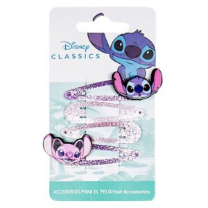 Blister 4 horquillas Stitch Disney PACK 6 uds