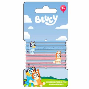 Blister 8 coleteros Bluey PACK 6 uds