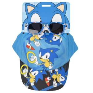 Set gorra + gafas sol Sonic the Hedgehog PACK 6 uds