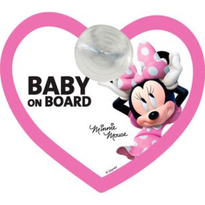 Señal coche baby on board Minnie Disney PACK 10 uds
