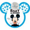 Señal coche baby on board Mickey Disney PACK 10 uds