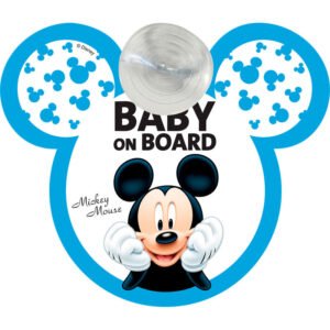 Señal coche baby on board Mickey Disney PACK 10 uds