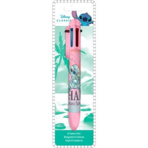 Boligrafo 6 colores Stitch Disney PACK 12 uds
