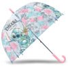 Paraguas manual burbuja transparente Ohana Stitch Disney 46cm PACK 6 uds