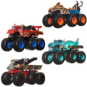 Coche Big Bigs Monster Trucks Hot Wheels surtido PACK 4 uds