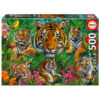 Puzzle Junga de Tigres 500pzs