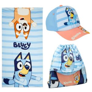 Set toalla + saco + gorra Bluey