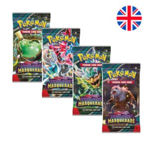 Sobre juego cartas coleccionables Masquerade Twilight Scarlet & Violet Pokemon ingles surtido PACK 36 uds