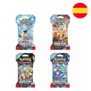 Sobre juego cartas coleccionables Corona Astral Escarlata & Purpura Pokemon español surtido PACK 24 uds