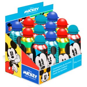 Cantimplora aluminio Mickey Disney surtido PACK 12 uds