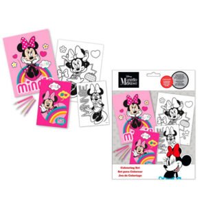 Set colorear +  pegatinas Minnie Disney PACK 24 uds