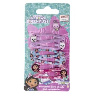 Blister 6 horquillas La Casa de Muñecas de Gabby PACK 6 uds
