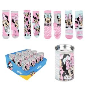 Blister 4 calcetines Minnie Disney surtido PACK 12 uds