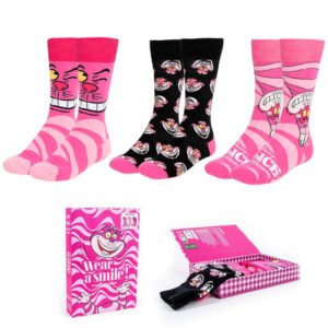 Set 3 calcetines Alicia en El Pais de Las Maravillas Disney adulto PACK 6 uds