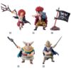 Figura World Collectable Red Hair Pirates 01 One Piece 7cm PACK 12 uds