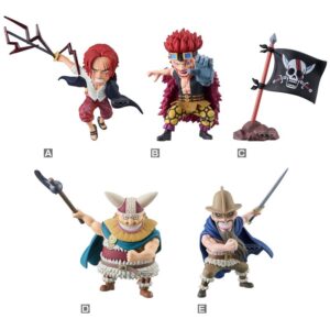 Figura World Collectable Red Hair Pirates 01 One Piece 7cm PACK 12 uds