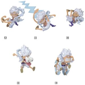 Figura World Collectable Monkey D Luffy Gear 5 One Piece 7cm PACK 12 uds