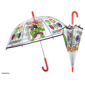 Paraguas manual transparente Vengadores Avengers Marvel 45cm PACK 6 uds